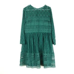 Asos Dress Womens SZ 14 Holiday Party Lace Fairy Whimsical Wedding Guest Modest